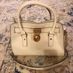 Michael Kors Hamilton Satchel Leather Purse